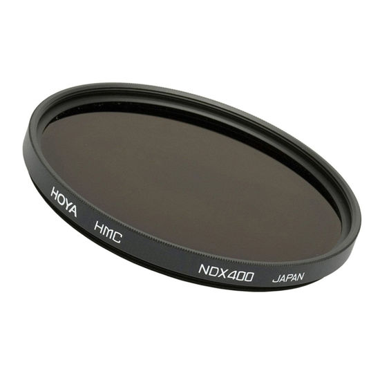 Picture of Hoya 55mm Neutral Density ND-400 X, 9 Stop Multi-Coated Glass Filter, Black (0686)