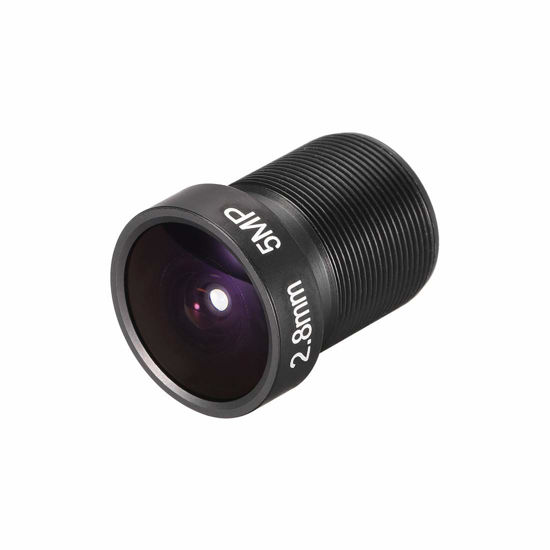 Picture of uxcell CCTV Camera Lens 2.8mm Focal Length 5MP F2.0 1/3 Inch Wide Angle for CCD Camera