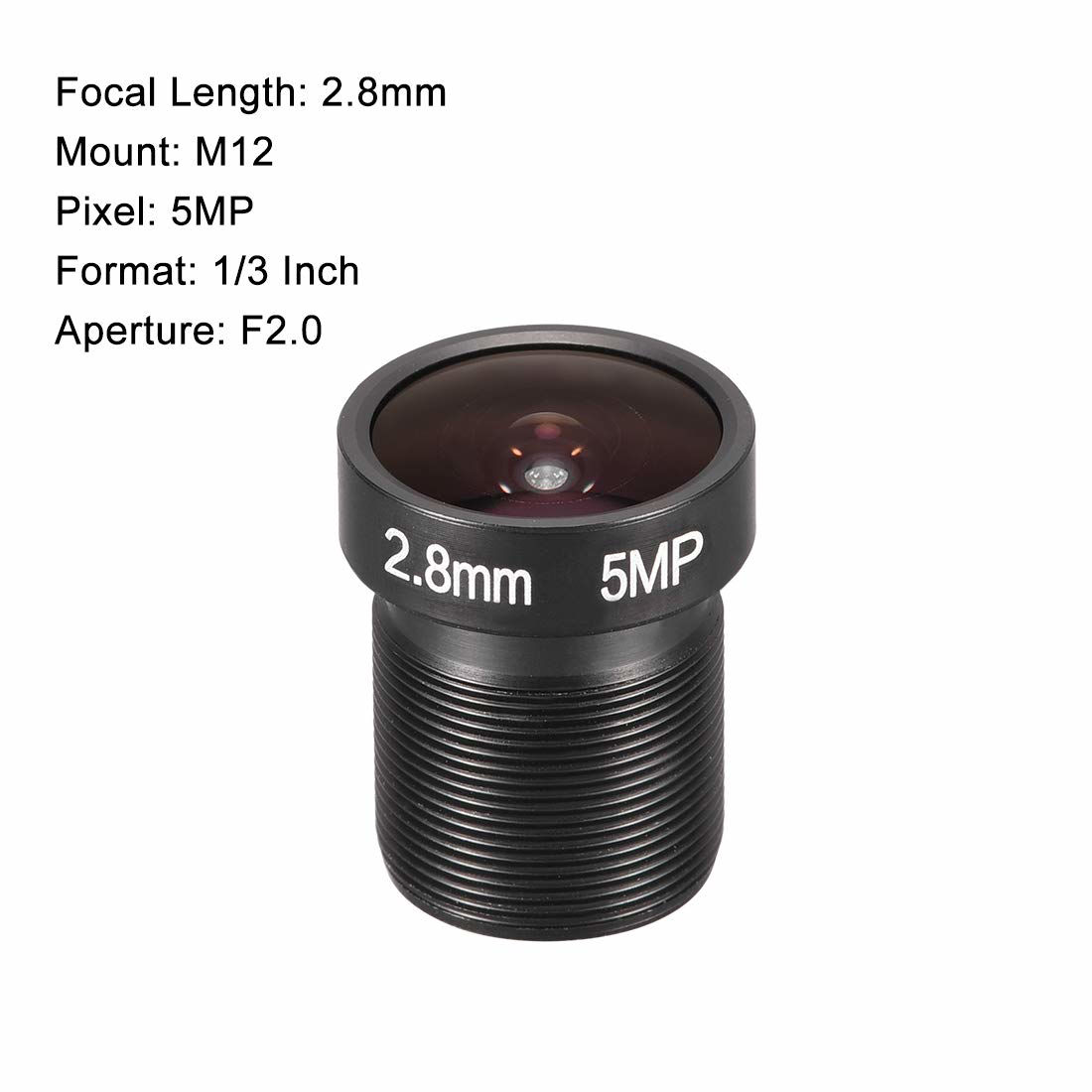 Getuscart Uxcell Cctv Camera Lens 2 8mm Focal Length 5mp F2 0 1 3 Inch