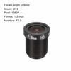 Picture of uxcell 2 Pcs CCTV Camera Lens 2.8mm Focal Length 1080P F2.0 1/3 Inch Wide Angle for CCD Camera