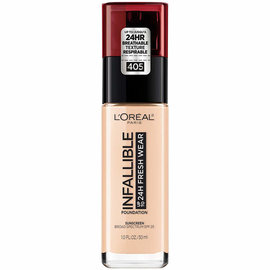 Picture of L’Oréal Paris Cosmetics Infallible 24 Hour Fresh Wear Foundation, Lightweight, Porcelain, 1 oz.