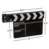 Picture of Fotodiox Movie Chalk Clapboard, Film Production Director's Slateboard Clapper, 8"x10.5" Wood w/Metal Fittings