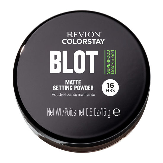 Picture of Revlon ColorStay Blot Face Powder, Mattifying, Blurring & Oil Absorbing Setting Powder, Absorb Sebum, Blurs Imperfections and Reduces Pore Appearance, 0.5 oz