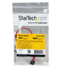 Picture of StarTech.com SATA to Left Angle SATA Serial ATA Cable - SATA cable - Serial ATA 150/300/600 - SATA (R) to SATA (R) - 1 ft - left-angled connector - red - SATA12LA1