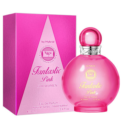 Picture of Hybrid & Company Fantastic Pink For Women Clectic Mix Pizazz Delighted Giddy Wonderful Scent Womens Perfume, 3.4 Fl Oz