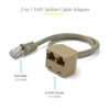 Picture of StarTech.com 2-to-1 RJ45 10/100 Mbps Splitter/Combiner - One Adapter Required at Each End of the Connection (RJ45SPLITTER)