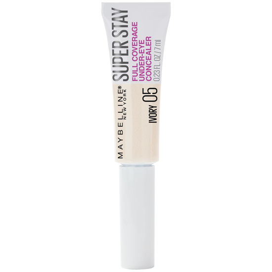 Picture of Maybelline New York Super Stay Super Stay Full Coverage, Brightening, Long Lasting, Under-eye Concealer Liquid Makeup For Up To 24H Wear, With Paddle Applicator, 05 Ivory, 0.23 fl. oz.