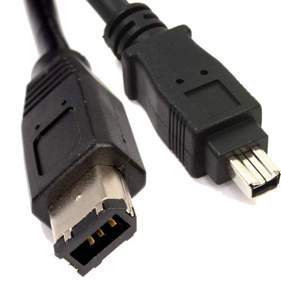 Picture of MPF Products VMC-IL4615 VMCIL4615 i.Link 4-pin to 6-pin DV Digital Video Transfer Cable Replacement Compatible with Select Sony Handycam Camcorders (Compatible Models Listed Below)