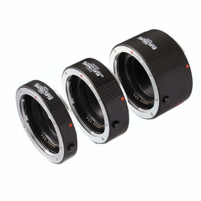 Picture of Fotga Electronic Auto Focus Macro Extension Tube Set for Canon EOS EF & EF-S Mount 5D2 5D3 5DIV 5DS 5DSR 6D II 7D/7DII 77D 80D 650D 750D 800D 1300D 1500D DSLR Cameras, 13mm+20mm+36mm Set