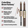 Picture of Revlon Eyebrow Gel & Pencil, ColorStay Brow Fantasy 2-in-1 Eye Makeup, Longwearing with Precision Tip, 108 Light Brown, 0.04 Oz