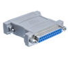 Picture of CableWholesale Null Modem Adapter, DB25 Male to DB25 Female