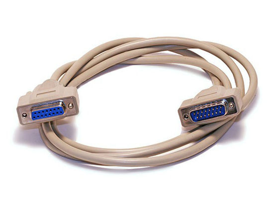 Picture of Monoprice Molded Cable - 10 Feet - Beige | DB15 Male to Female