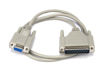 Picture of Monoprice Molded at Modem Cable - 3 Feet - DB9 Female to DB25 Male, for PC Mac Serial Device