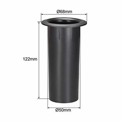 Picture of uxcell 50mm x 122mm Speaker Port Tube Subwoofer Bass Reflex Tube Bass Woofer Box 2pcs