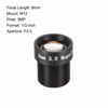 Picture of uxcell 3 Pcs CCTV Camera Lens 8mm Focal Length 3MP F2.0 1/3 Inch Wide Angle for CCD Camera