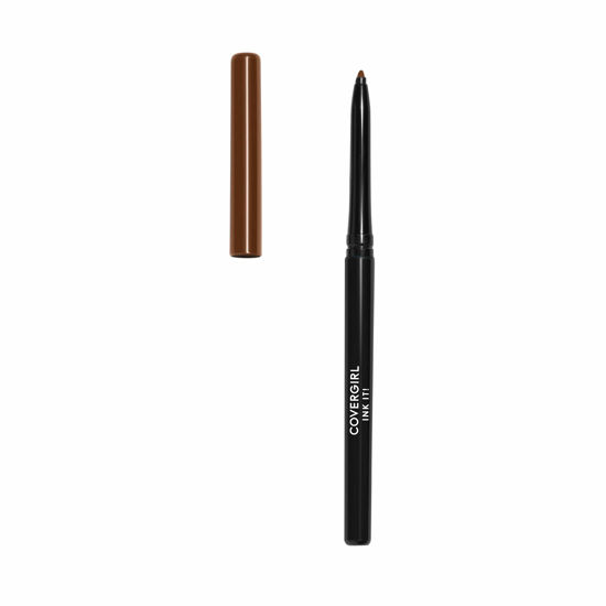 Picture of COVERGIRL Ink It! Perfect Point Plus Waterproof Eyeliner, Cocoa Ink 260 (1 Count) (Packaging May Vary) Self Sharpening Long Lasting Waterproof Eyeliner Pencil