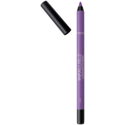 Picture of L’Oréal Paris Makeup Infallible Pro-Last Pencil Eyeliner, Waterproof and Smudge-Resistant, Glides on Easily to Create any Look, Purple, 0.042 Oz.