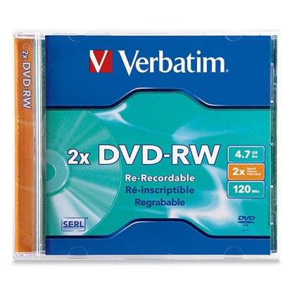 Picture of Verbatim 1PK DVD-RW 4.7GB 2X Branded (94501)