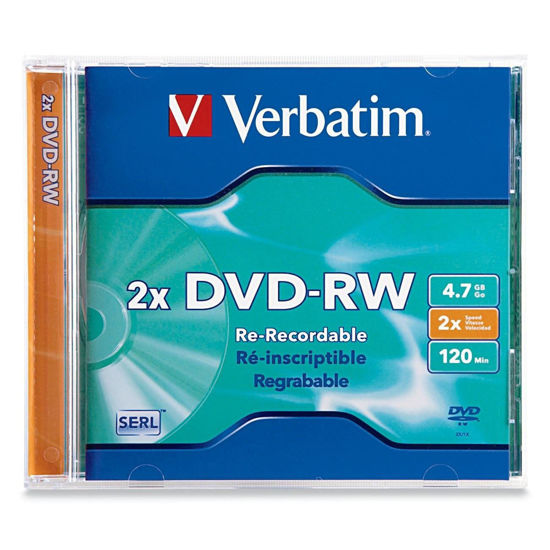 Picture of Verbatim 1PK DVD-RW 4.7GB 2X Branded (94501)