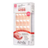 Picture of Kiss Salon Acrylic French Nails 28pc Rumour Mill KSA12, white