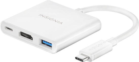 Picture of Insignia USB Type-C Multiport HDMI Adapter NS-PU378CHM 5Gbps 4K Ultra HD 60Watts