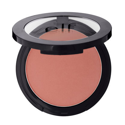 Picture of e.l.f., Primer-Infused Blush, Long-Wear, Matte, Bold, Lightweight, Blends Easily, Contours Cheeks, Always Rosy, All-Day Wear, 0.35 Oz