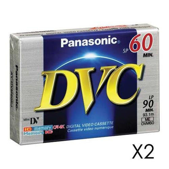 Picture of Panasonic AYDVM60EJ2 Mini Digital Video Cassette (60 min, 2 Pack)