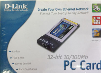 Picture of D-Link DFE-690TXD 10/100TX CardBus Adapter, 32-bit