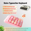 Picture of Seaciyan Wireless Number Pad, Ergonomic Cute Colorful Retro Mini Portable Numeric Keypad, 2.4G Cordless External Keyboard for Computer, Laptop (Pink)