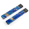 Picture of Design Skinz Design Skinz Vivid Blue Gold Acrylic Skin-kit Compatible with The JUUL Vape Device and Cap