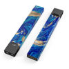 Picture of Design Skinz Design Skinz Vivid Blue Gold Acrylic Skin-kit Compatible with The JUUL Vape Device and Cap