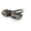 Picture of C2G 52180 Serial RS232 DB9 Null Modem Cable with Low Profile Connectors F/F, in-Wall CMG-Rated, Black (35 Feet, 10.66 Meters)