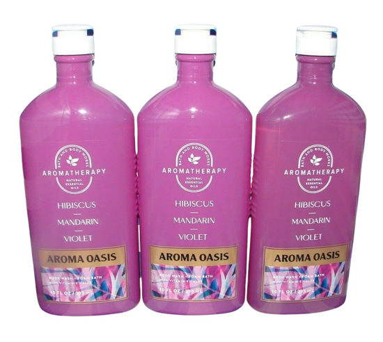 Picture of Bath & Body Works Aromatherapy Sleep Lavender Vanilla Body Wash & Foam Bath 10 Fl Oz Each (3 Pack)