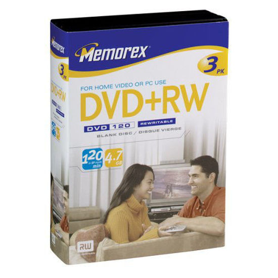 Picture of Memorex 4.7GB DVD+RW Media (3-Pack)