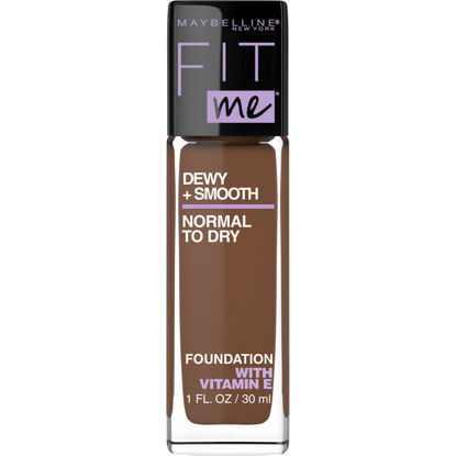 Picture of Maybelline New York Fit Me Dewy + Smooth SPF 18 Liquid Foundation Makeup, Java, 1 Count