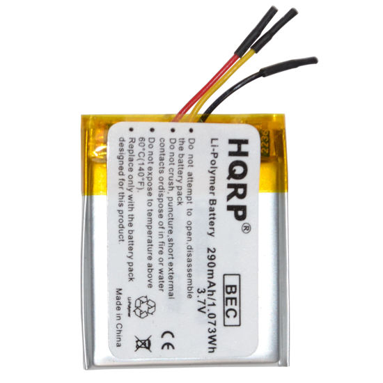 Picture of HQRP Battery Compatible with Sandisk Sansa Clip Zip 4gb 8gb MP3 Player Replacement 303038P