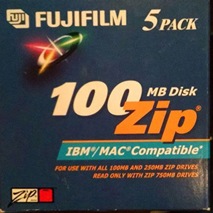 Picture of Fujifilm 5PK Zip Data CART 100MB-PC/MAC FMT (25275005)