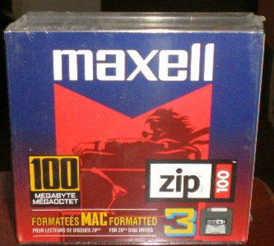 Picture of New Sealed Mac Formatted Zip Disks 3 Pack - 100MB - Item #580130