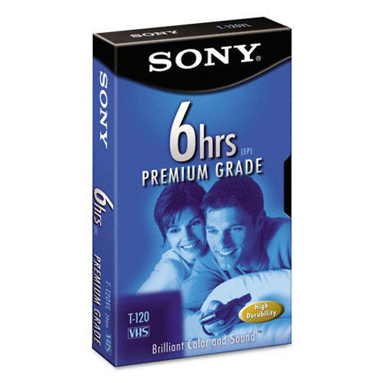 Picture of Sony T-120VR Video Premium Grade VHS Blank Tapes - 120 min 2-Pack