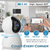 Picture of 4MP Indoor Camera, 2K Security Camera for Baby Monitor, 360° PTZ Wireless Cameras for Home Security, 5G & 2.4G WiFi Pet Camera with Phone App, Night Vision Motion Detection Siren Works with Alexa