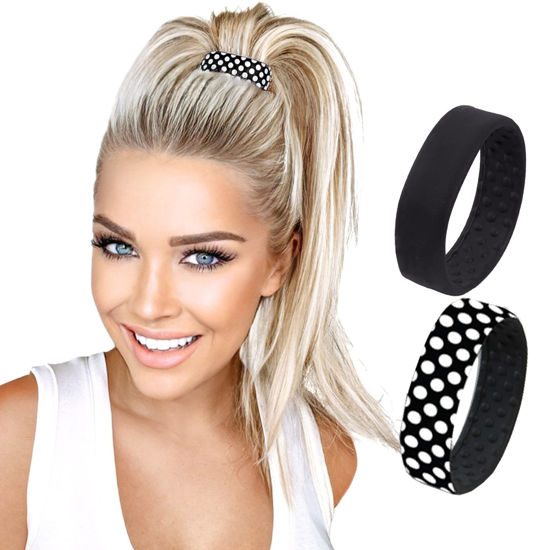  Large PONY-O for Thick, Heavy or Poofy Curly Hair - PONY-O  Revolutionary Hair Tie Alternative Ponytail Holders - 2 Pack Gray Original  Patented Hair Styling Accessories : Beauty & Personal Care