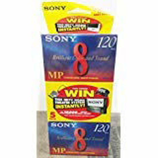 Picture of Sony 8mm Standard 120 minute 120MP Cassette Tape (5 Pack)