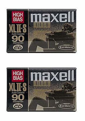 Picture of Maxell XLII-S 90 Minutes High Bias Cassette Tape (2 Pack)