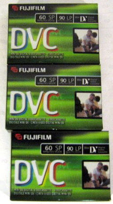 Picture of Fujifilm DVC DVM60 3 Pack Mini DV Tapes