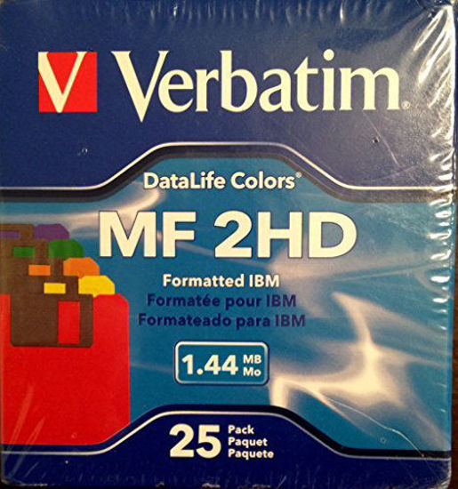 Picture of Verbatim 3.5in. High Density Floppy Disk - IBM Formatted (25-Pack, Assorted Colors)