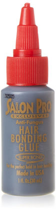 Picture of Salonpro Salon Pro Hair Extension Bonding Glue Black 1 Oz