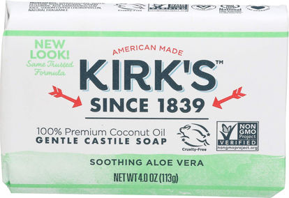 Picture of Kirk's Original Coco Castile Bar Soap Soothing Aloe Vera 4 Ounces (1 Pack)