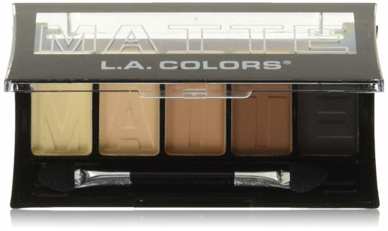 Picture of L.A. COLORS 5 Color Matte Eyeshadow, Brown Tweed, 0.25 Oz Powder