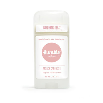 Picture of HUMBLE BRANDS Aluminum-Free Deodorant, Vegan and Cruelty- free, Formulated for Sensitive Skin, Moroccan Rose, 2.5 Ounce (Pack of 1)