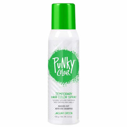 Picture of Punky, Temporary Hair Color Spray, Jaguar Green, Non-Sticky, Non-Damaging Hair Dye Instant Vivid Hair Color, 3.5 oz, 1 Pack